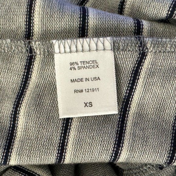 LNA Striped Open Front Cardigan Women XS EUC Slit Long Sleeve Stretch Sweater - Picture 11 of 16